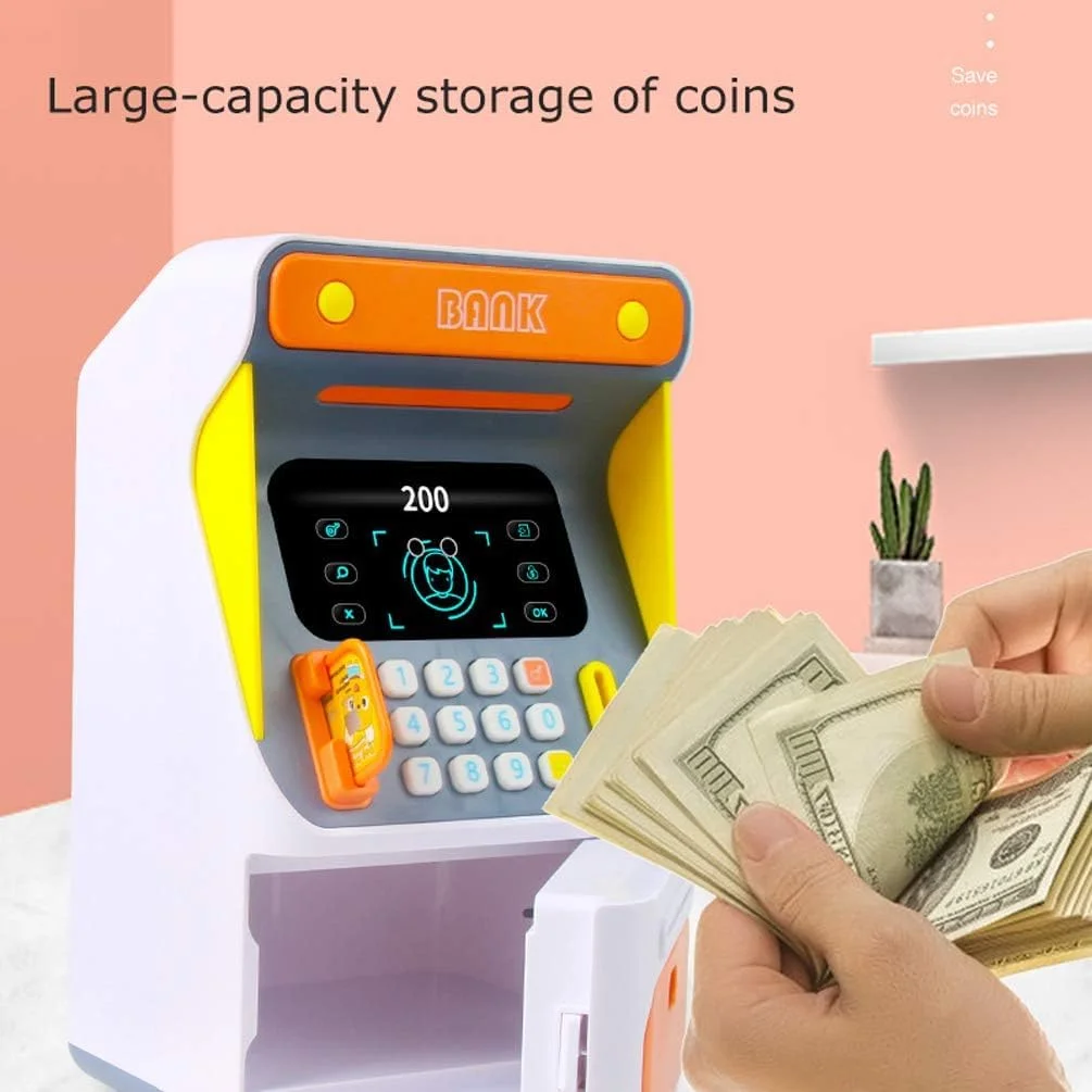 Kids Saving Bank ATM Piggy Bank With Face Recognition (Age 3+) - Image 6