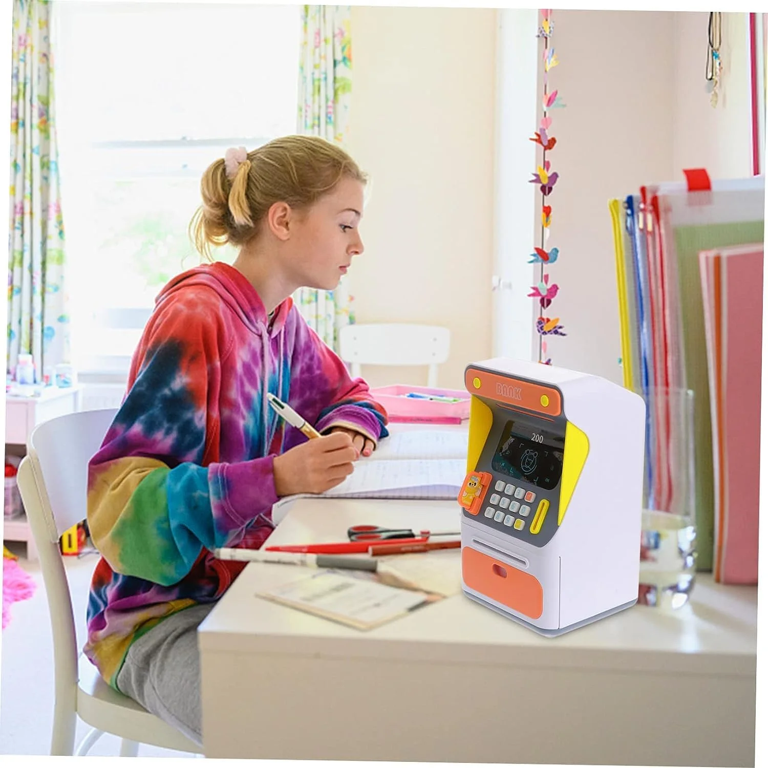 Kids Saving Bank ATM Piggy Bank With Face Recognition (Age 3+) - Image 8