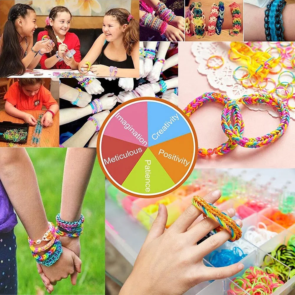 Latex Creative Loom Bands Kit with 4200 Looms - Image 2