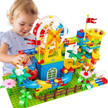 Building blocks marble run on sale