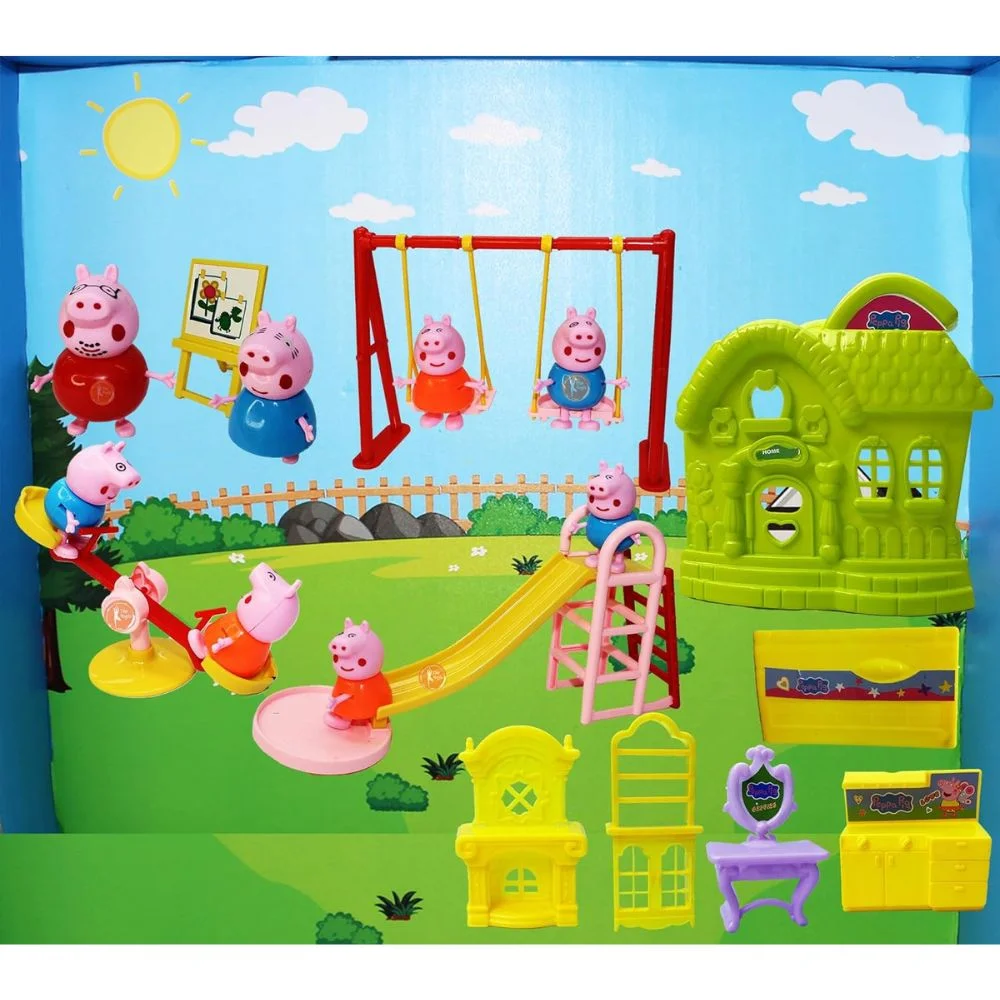 peppa pig playground toy set (2) Peppa Pig Playground Set: Whimsical Fun with Cute Designs for Kids' Imaginative Adventures