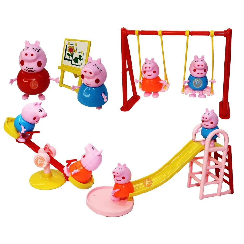 Peppa Pig Playground Set with Peppa Pig Family House - Image 2