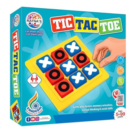 RATNA'S Tic Tac Toe Travelling & Pocket Fun Game for Ages 5 to 99 yrs