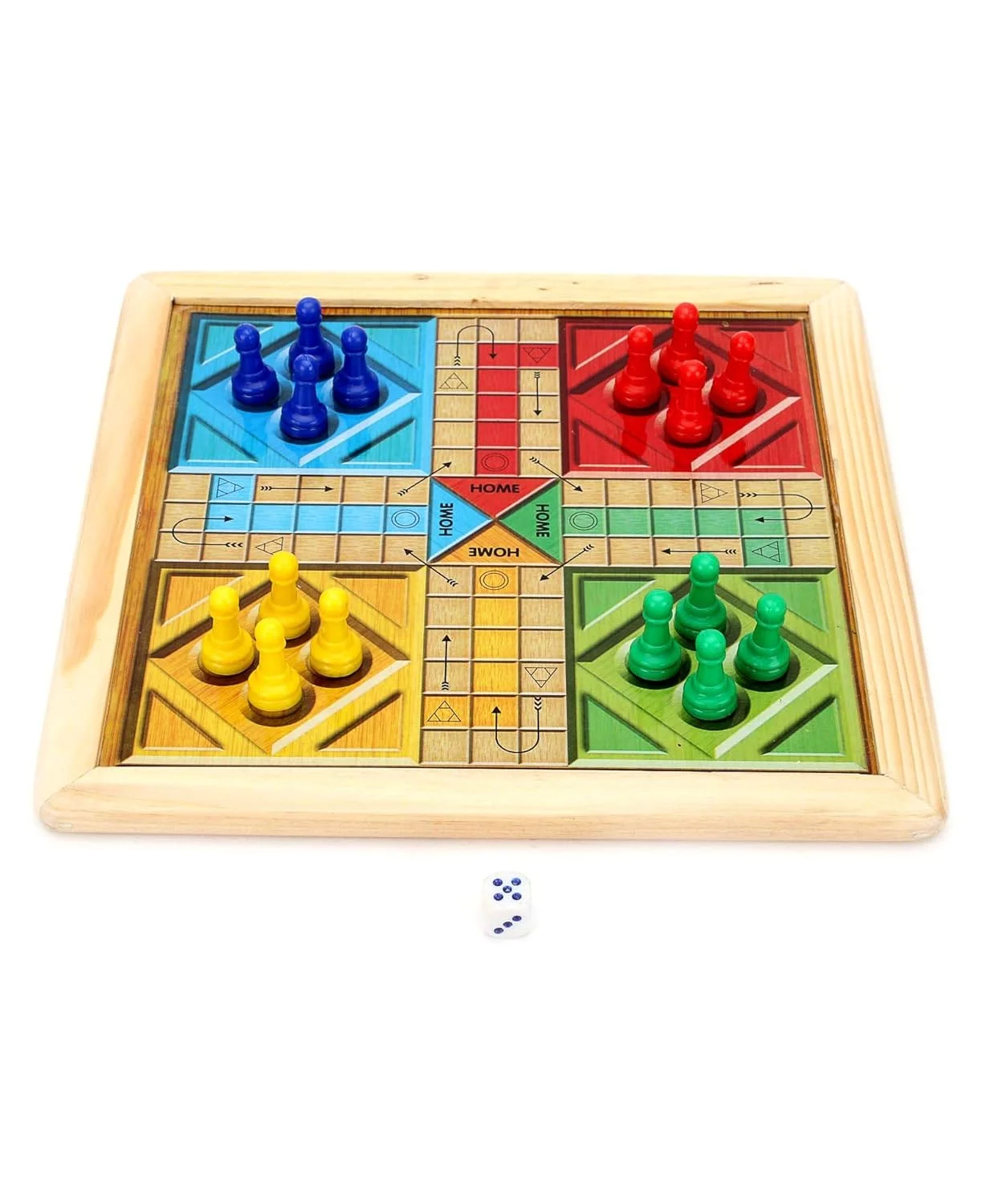 Ratna's Magnetic Wooden Art Chess and Ludo Strategy Game - Image 2
