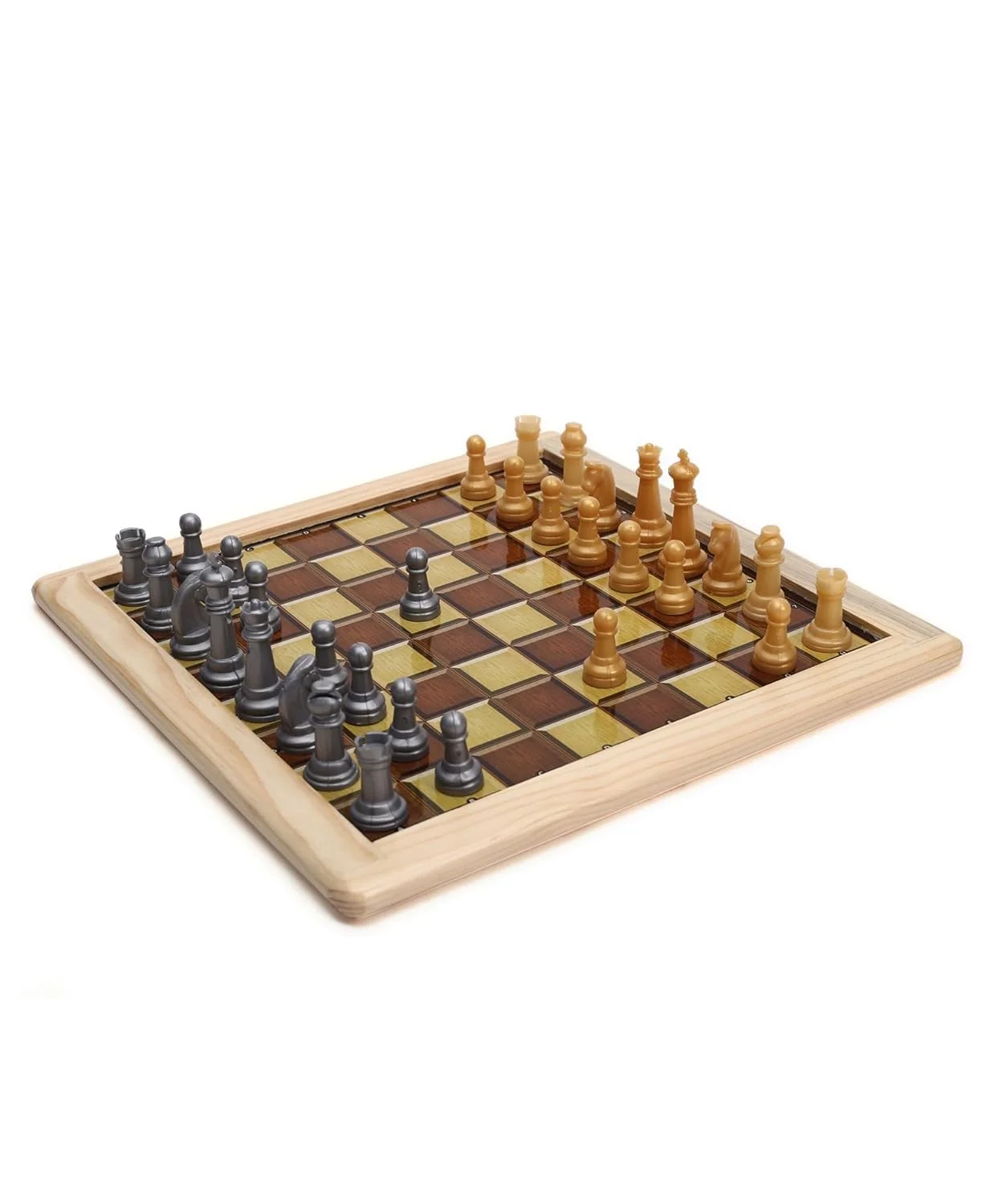 Ratna's Magnetic Wooden Art Chess and Ludo Strategy Game - Image 3
