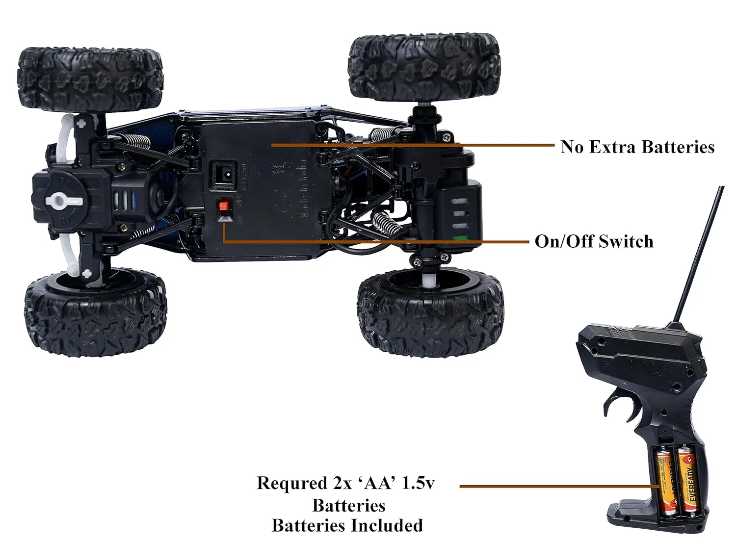 Remote Control High-Speed Rock Crawler With Smoke Feature - Image 6