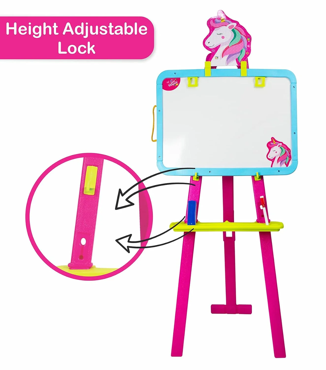 Unicorn 8 in 1 Two way Easel Board with Stand - Image 2
