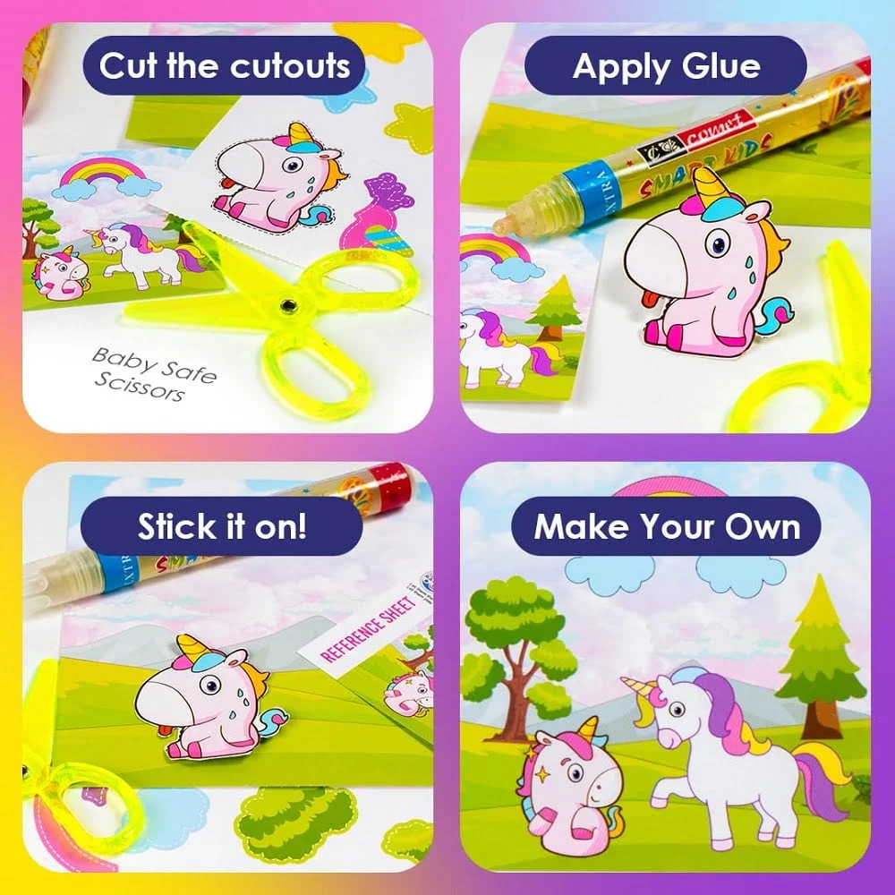 Unicorn Cut & Paste Art & Craft DIY Kit - Image 2
