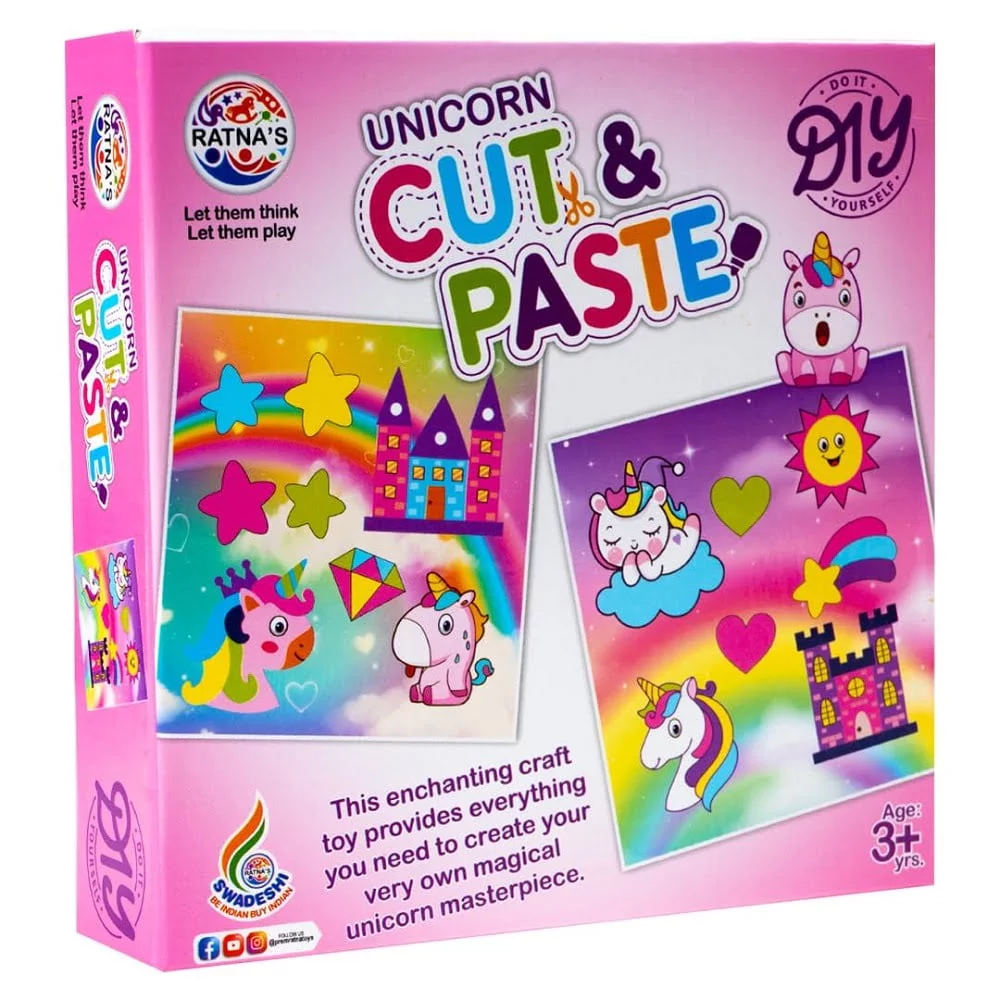 Unicorn Cut & Paste Art & Craft DIY Kit - Image 4