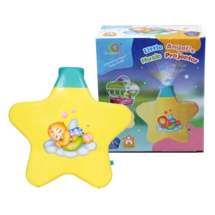Little Angel Baby Sleep Star Projector - Tranquil Bedtime with Colorful Stars, Soothing Music, and Versatile Night Light!