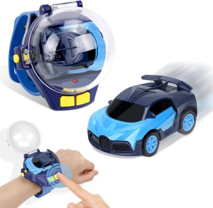 Upgraded Mini RC Car & Watch Set - Durable Diecast Car, Remote Control Fun!