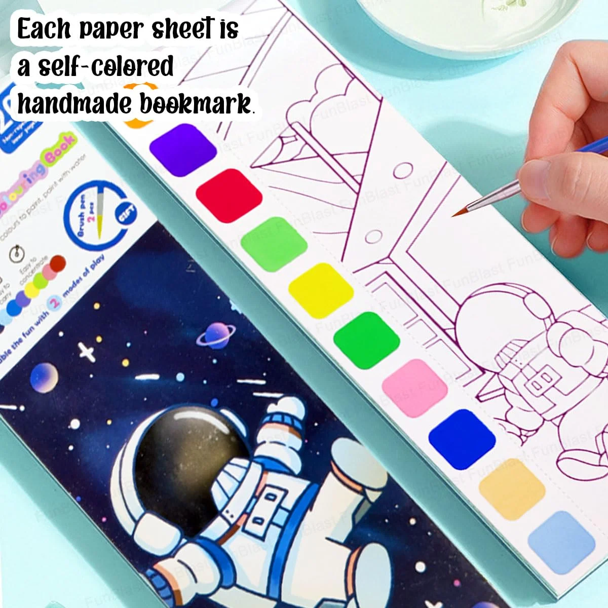 Space Theme 2 in 1 Magic Water Drawing Book - Image 3