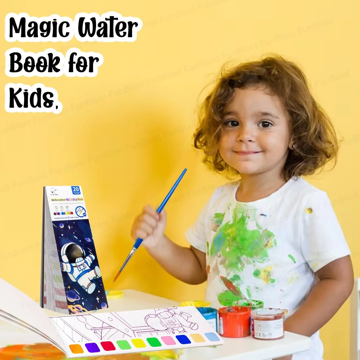 Space Theme 2 in 1 Magic Water Drawing Book - Image 7