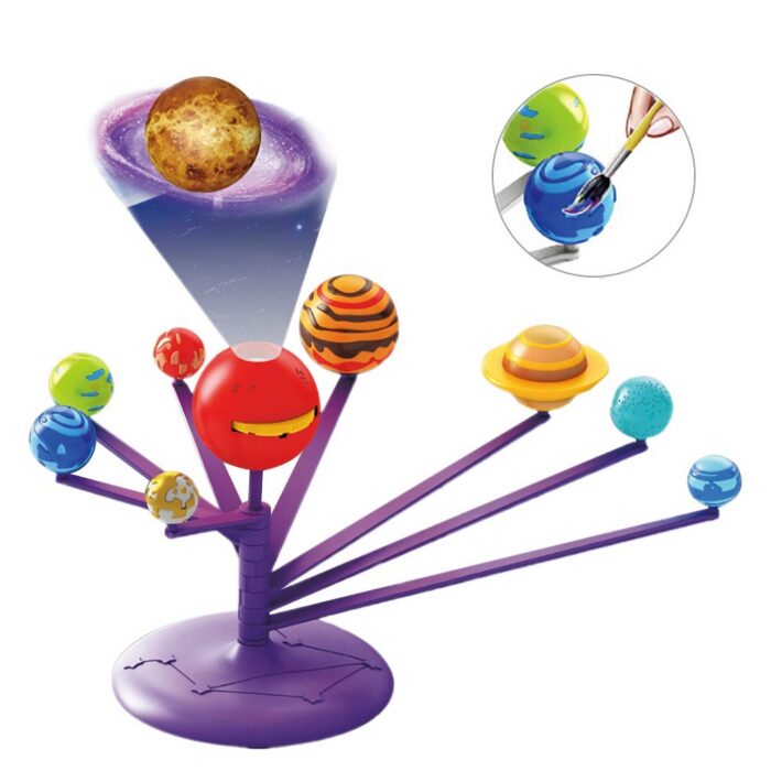 Planet Model Kit with Projector - Engaging STEM DIY for Kids | Enhance Learning and Bonding