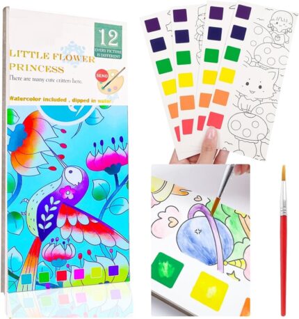 Travel Fun! Shopbefikar's Mess-Free Water Color Book (Kids 4-8, Gift)