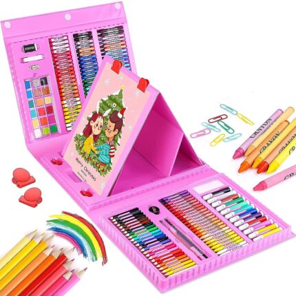 Paint Your Dreams Pink! Shopbefikar 208-Piece Pink Art Kit (Kids & Adults)**