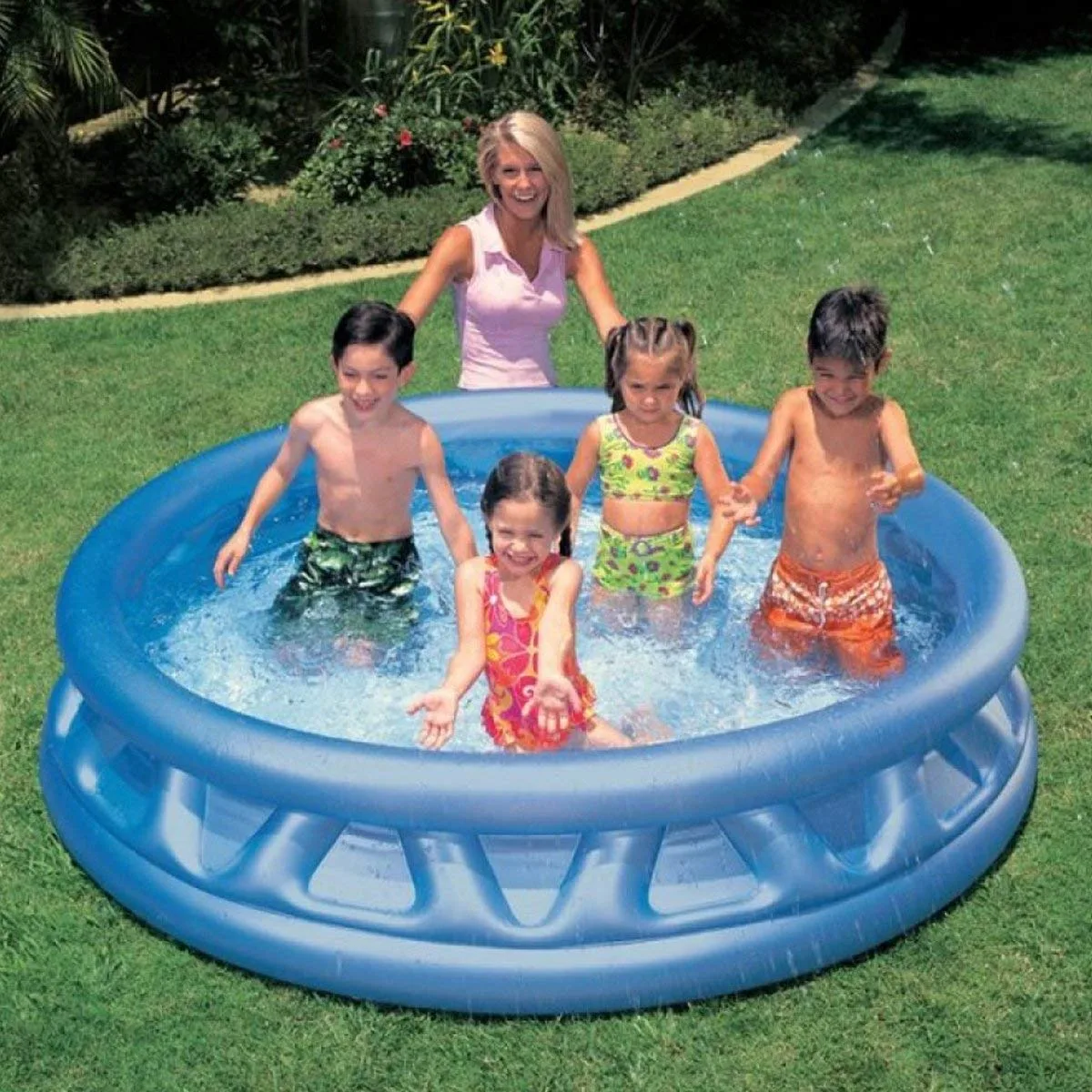 Intex 6 Feet Round Kiddie Pool (Blue) - Image 2