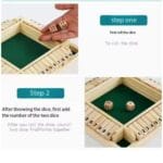 Shut The Box Dice Game Big Size | 4 Player Wooden Board Game | Math Learning Toy | Kids & Family Game | 6+ Years | 15–20 Min - Image 5