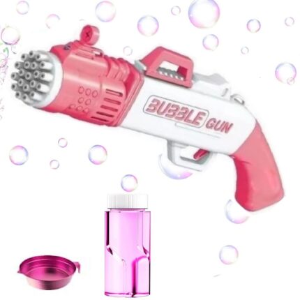shopbefikar Gatling Bubble Gun: 20-Hole Bubble Blaster for Non-Stop Fun