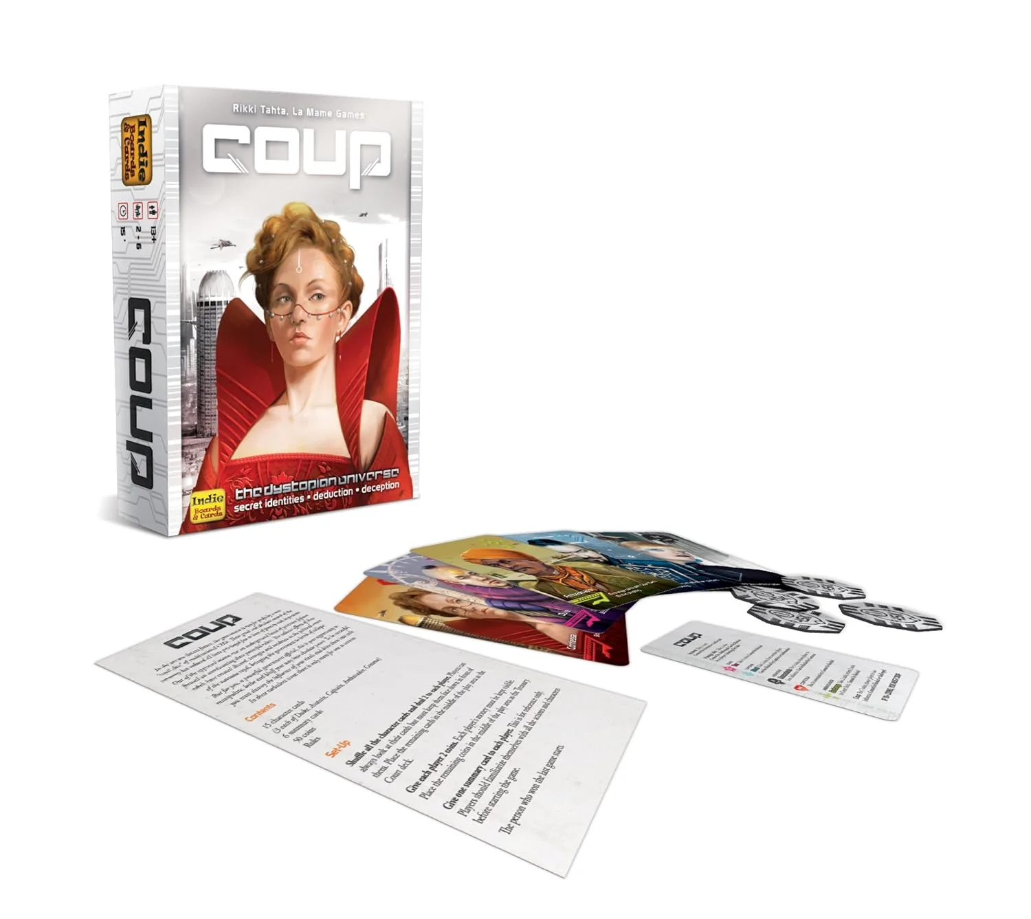 Coup – The Thrilling Card Game of Political Intrigue | Bluffing & Deduction | 2–6 Players | Ages 10+ | 15 Min Playtime - Image 3