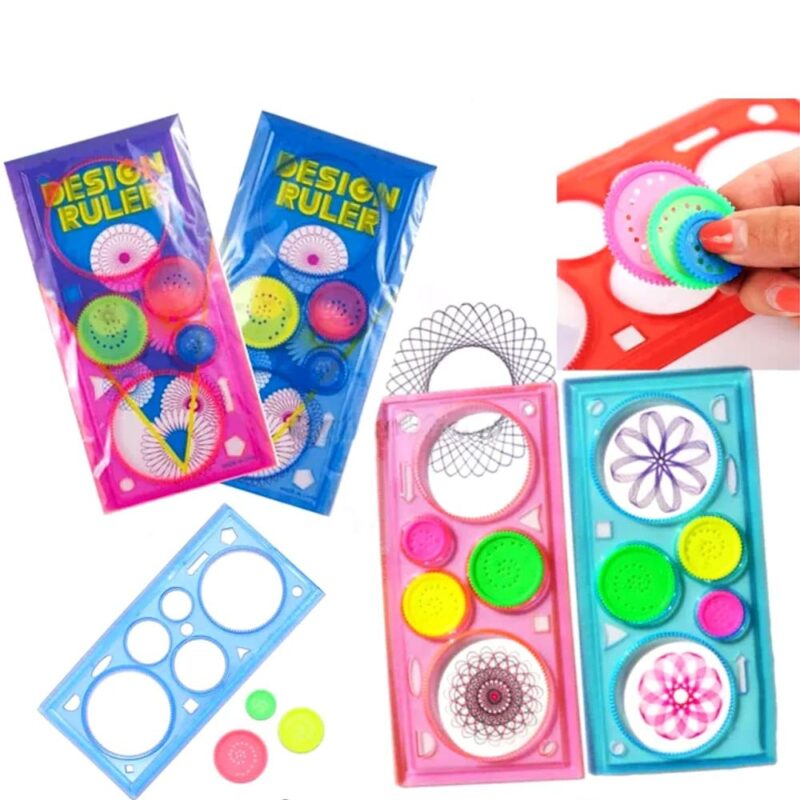 Fun & Unique Party Favor! 4-in-1 Designer Rulers for Kids (Birthday Return Gifts)