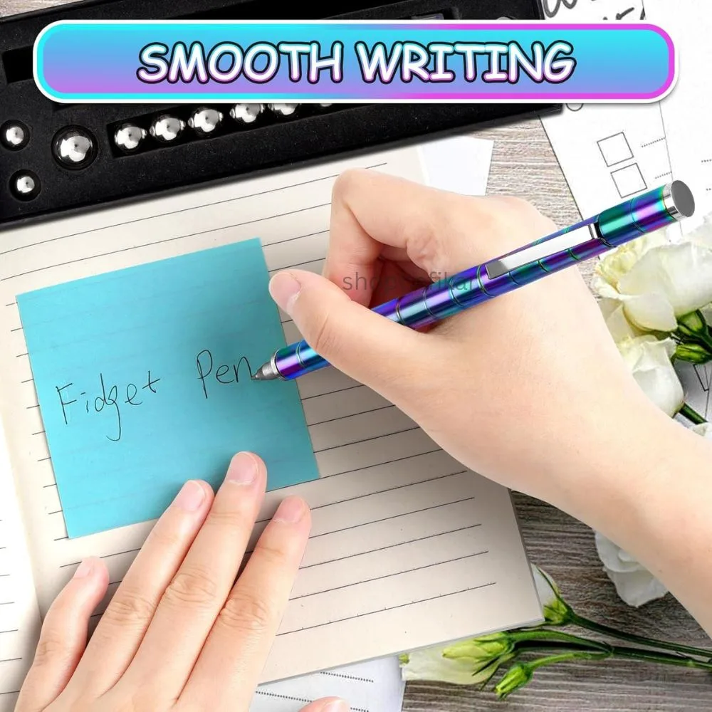 3-in-1 Magnetic Fidget Pen: Stylus, Pen & Stress Reliever - Image 7