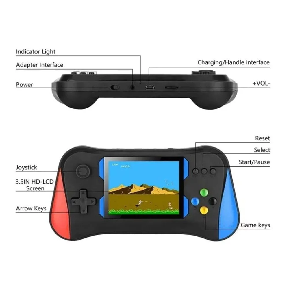 Handheld Retro Game Console with 500 Classic Games - Image 7