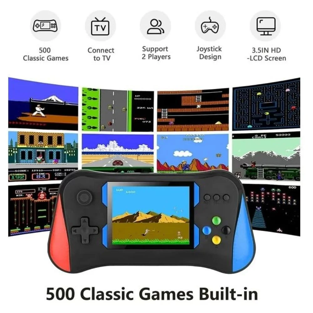 Handheld Retro Game Console with 500 Classic Games - Image 9