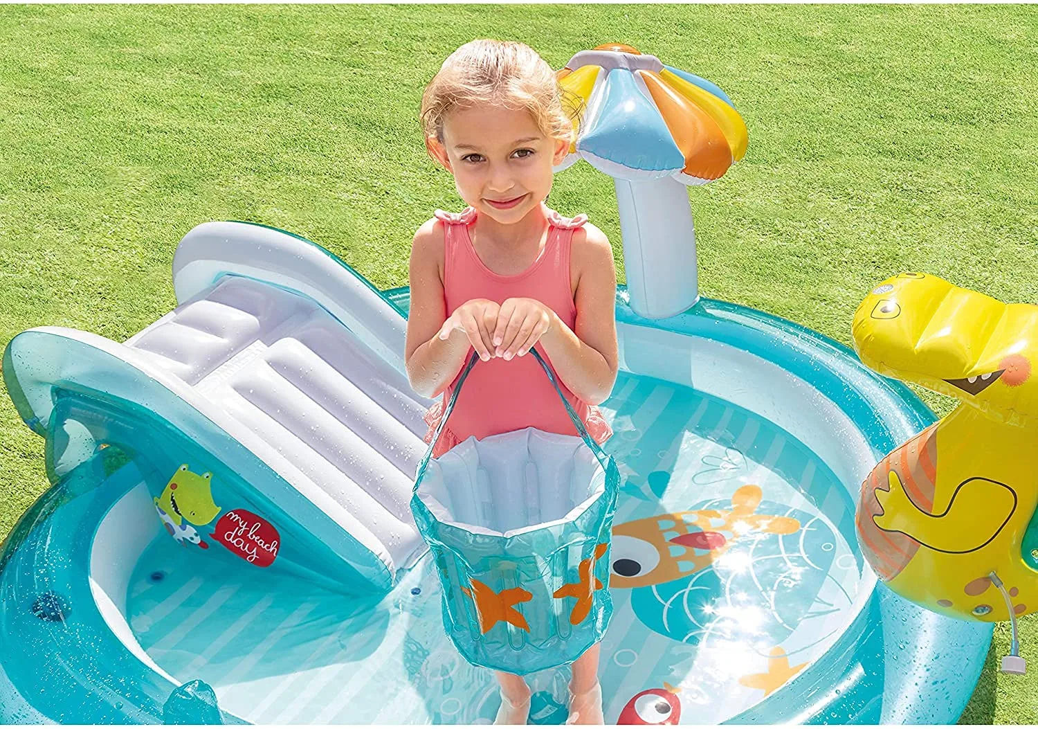 Intex Gator Play Center Inflatable Pool (79"x67"x33", Electric Pump) - Image 6