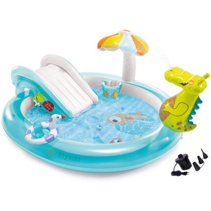 Summer Fun for All! Intex Gator Inflatable Pool Play Center (Electric Pump) at Lowest Price