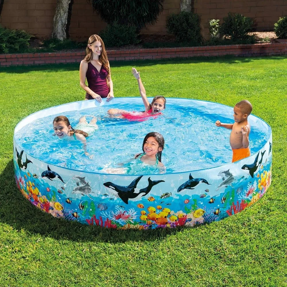 intex snapset 8 feet pool Whaley Fun for Kids! Intex 8ft x 18in Snapset Pool (Lowest Price at Shopbefikar)