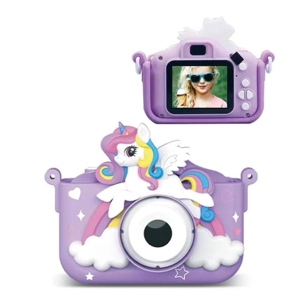 kids instant print camera (3) Purple Unicorn Camera for Kids | HD Video & Photo Capture Toy