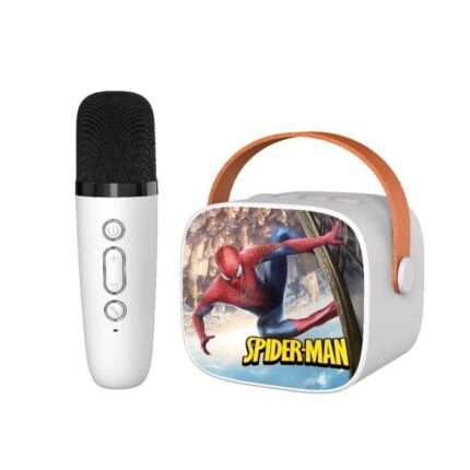 Shopbefikar Spiderman Karaoke Speaker & Wireless Mic | Sing Like a Hero!