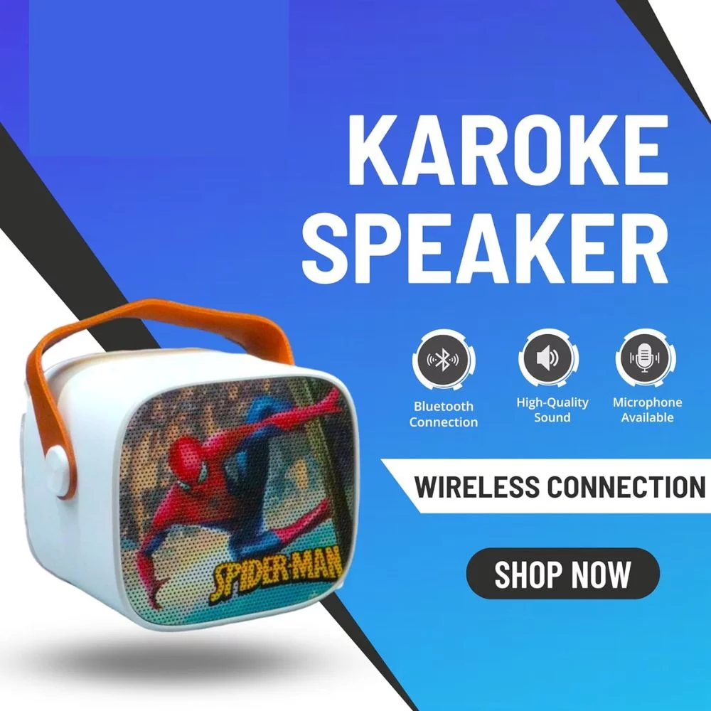 Spiderman Wireless Karaoke Speaker & Mic Set - Image 2