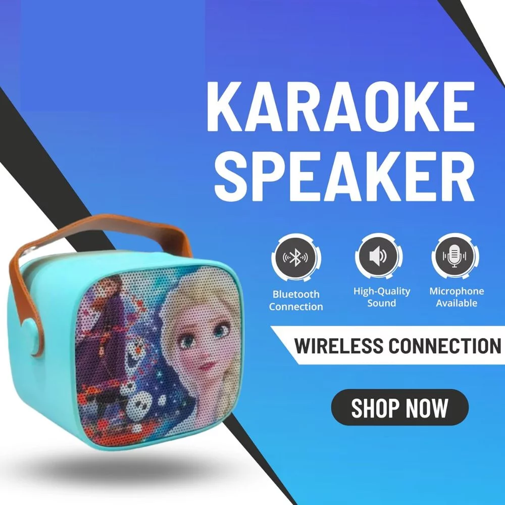 Frozen Karaoke Speaker with Wireless Microphone - Image 4