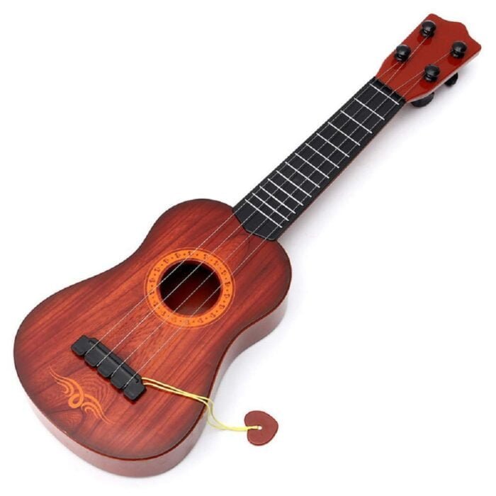 Shopbefikar Wooden-Look Plastic Guitar Toy for Kids - Safe, Fun & Educational!