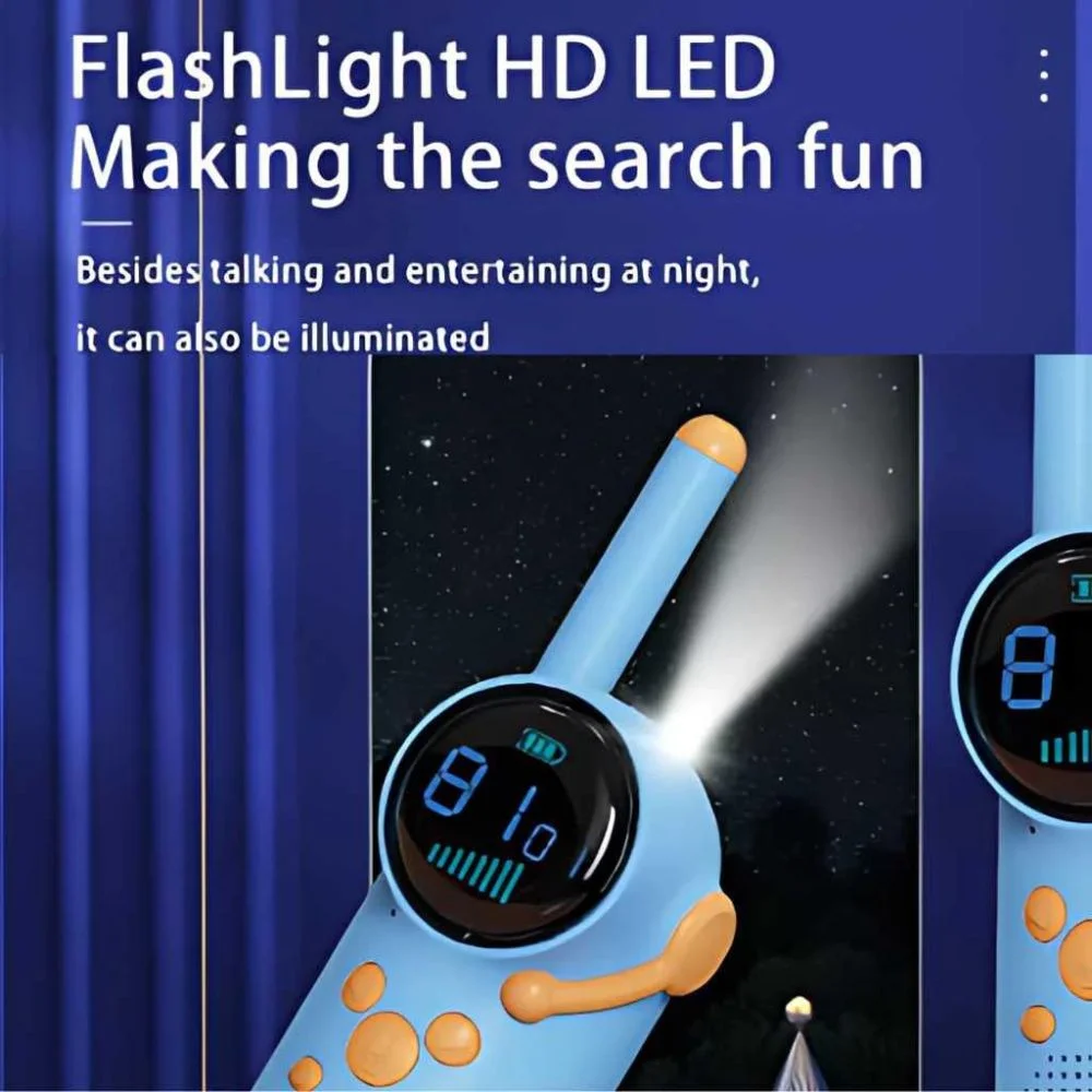 Kids Long Range Walkie Talkie | 3KM Range | 22 Channels | Built-in Torch | Ages 5+ - Image 6