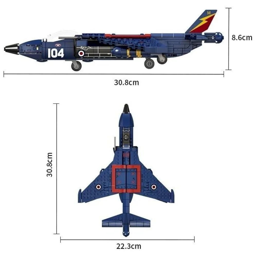 Fighter Jet Building Blocks 310 Pcs - Image 3