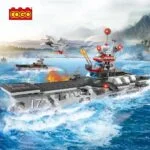 4 in 1 Military Battle Cruise Ship Building Blocks Set - 594 Pieces - Image 7