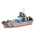 4 in 1 Military Battle Cruise Ship Building Blocks Set - 594 Pieces - Image 3