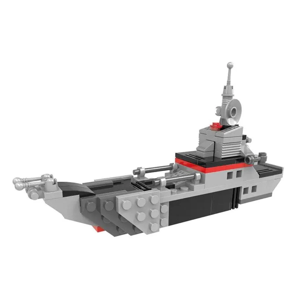 4 in 1 Military Battle Cruise Ship Building Blocks Set - 594 Pieces - Image 4