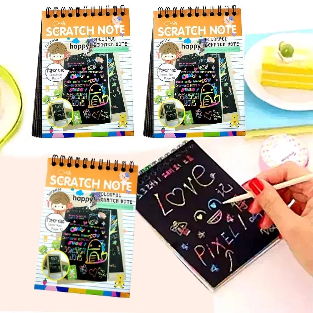 Magic Art Fun! 6 Scratch Books - Birthday Party Favors - Image 4