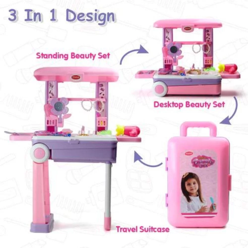 Beauty Set Trolley for Girls For Pretend Makeup - BIS-Approved - Image 9