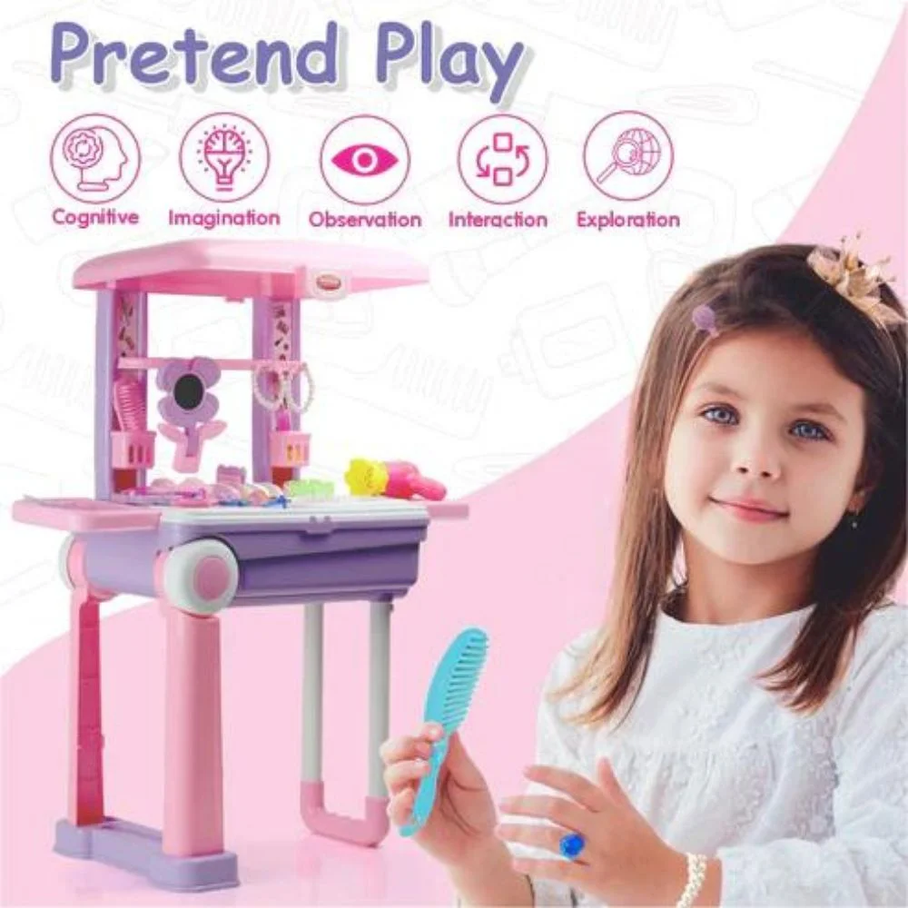 Beauty Set Trolley for Girls For Pretend Makeup - BIS-Approved - Image 5