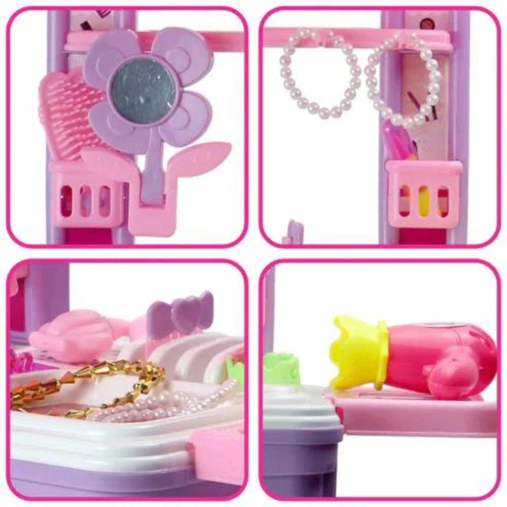 Beauty Set Trolley for Girls For Pretend Makeup - BIS-Approved - Image 2