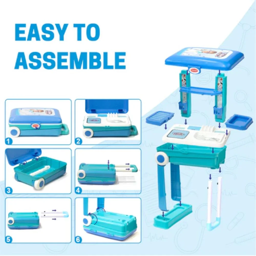 Premium Doctor Set Trolley with LED Light Instruments - Image 2
