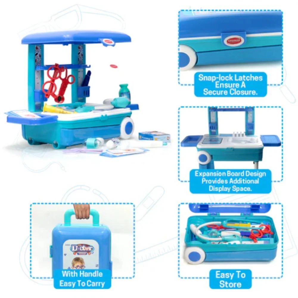 Premium Doctor Set Trolley with LED Light Instruments - Image 7