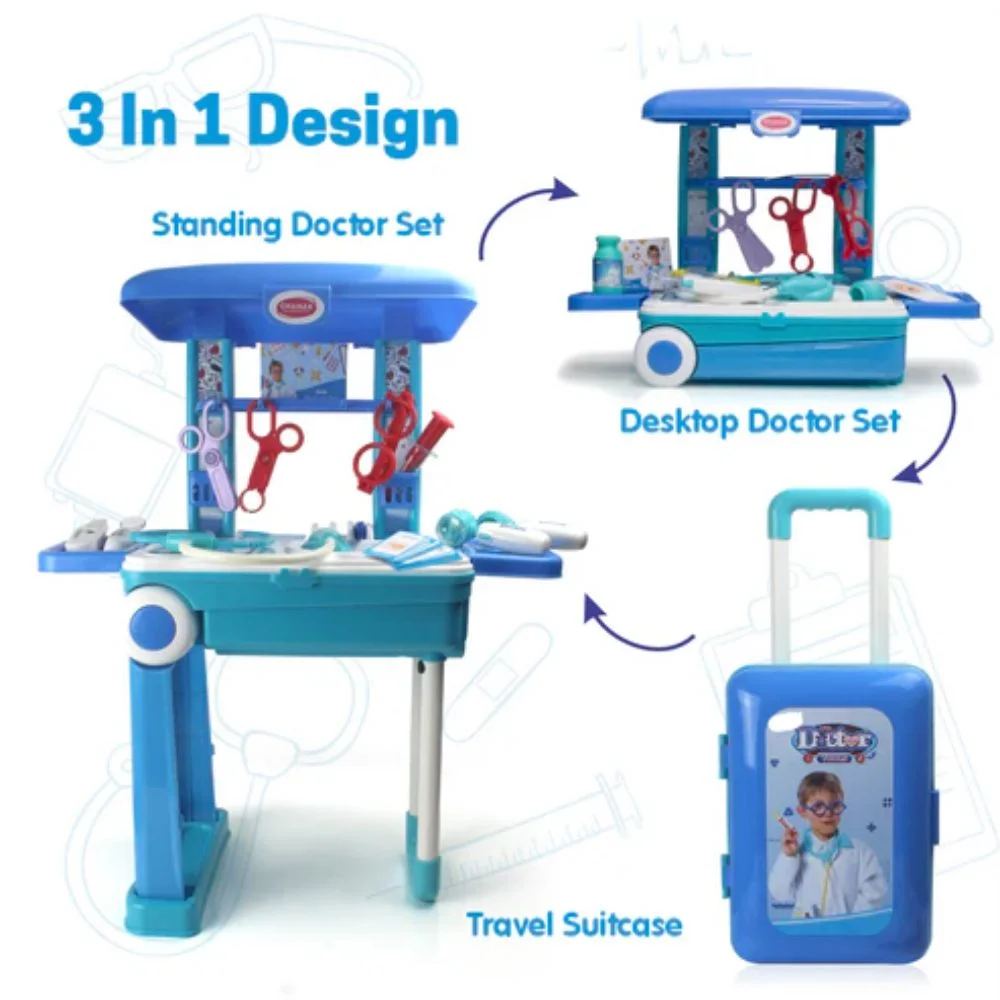 Premium Doctor Set Trolley with LED Light Instruments - Image 9