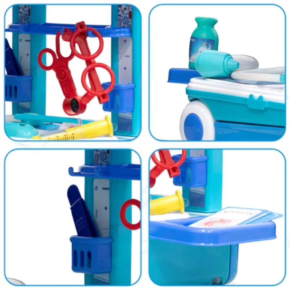 Premium Doctor Set Trolley with LED Light Instruments - Image 10