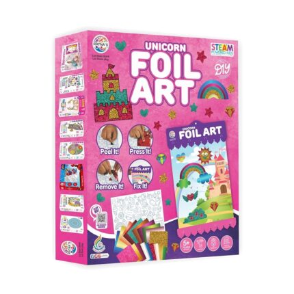 RATNA'S Unicorn Foil Art DIY Kit | Creative Craft Activity for Kids 5+ | ShopBefikar